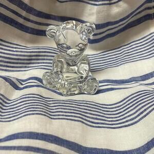 NWT Waterford Crystal Teddy Bear Baby Babyshower Gift Decor ENGRAVED
